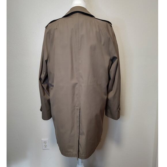 London Fog Vintage Men's Size 40 Tan Trench Coat w/ Zip Removable Liner - Picture 2 of 16